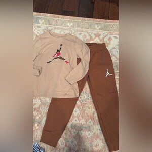Jordan Kids' Tan and Brown Outfit